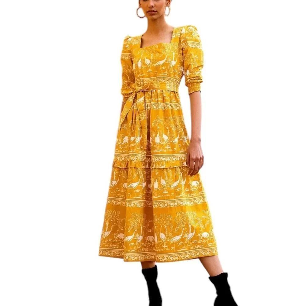 Beyond by Vera 1878 Poppy HARMONY GOLD Maxi Dress M